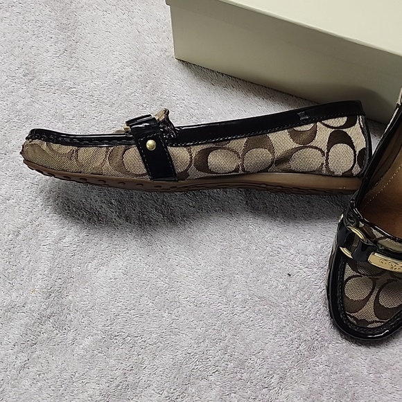 Coach brown signature loafers 8.5 - Picture 2 of 7